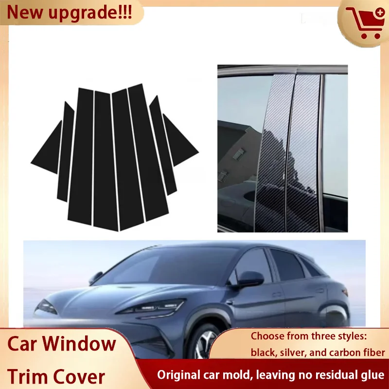 8PCS Glossy Black Carbon Pillar Post Fit For For BYD Sealion 7 07 EV 8 2024-2026 Door Window Column BC Trim Sticker Cover
8PCS Glossy Black Carbon Pillar Post Fit For For BYD Sealion 7 07 EV 8 2024-2026 Door Window Column BC Trim Sticker Cover