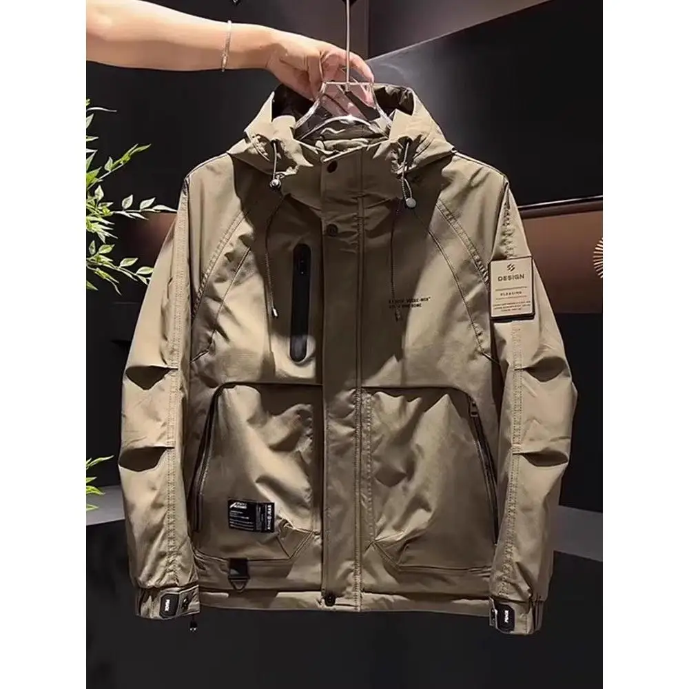 Men's Faionable Windproof Workwear Jaet Hooded Outerwear Simple Sli Versatile Spring Autumn Winter Zipper Closure Coat
Men's Faionable Windproof Workwear Jaet Hooded Outerwear Simple Sli Versatile Spring Autumn Winter Zipper Closure Coat