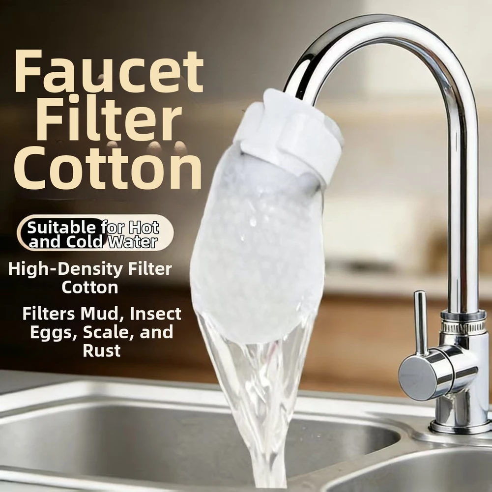 100PCS Faucet Filter Cotton Bag Thickened-universal For Tap Water-Splash Proof-Filtration For Kitchen Sink And Bathroom
100PCS Faucet Filter Cotton Bag Thickened-universal For Tap Water-Splash Proof-Filtration For Kitchen Sink And Bathroom