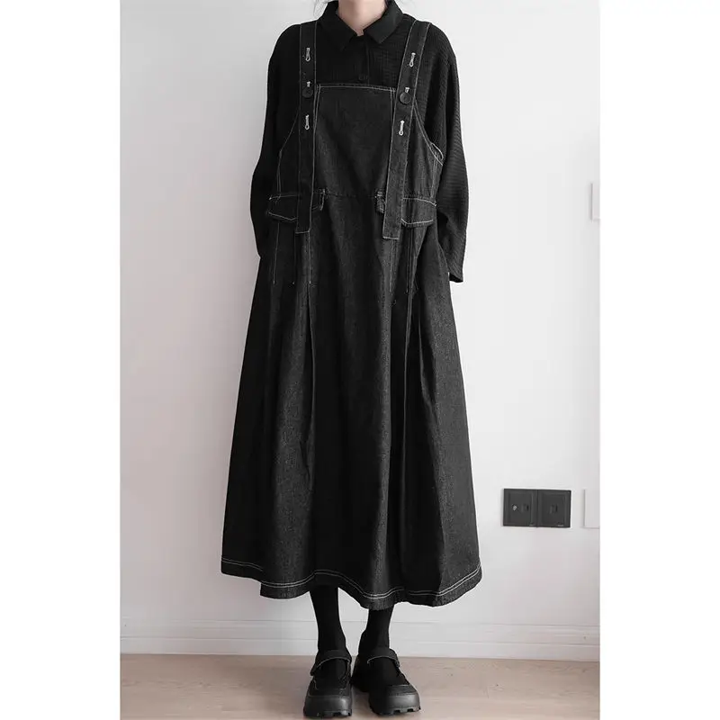 Strap Jeans Dress For Women 2023 New Autumn Design Temperament A-Line Vintage Denim Dress Casual Oversized Overalls Robe Z2976
Strap Jeans Dress For Women 2023 New Autumn Design Temperament A-Line Vintage Denim Dress Casual Oversized Overalls Robe Z2976