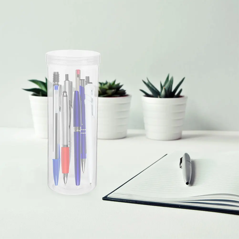 4pcs Clear Plastic Pencil Pen Holder Storage Cylinder Transparent Container Office Desk Organizer School Supplies Stationery Box
4pcs Clear Plastic Pencil Pen Holder Storage Cylinder Transparent Container Office Desk Organizer School Supplies Stationery Box