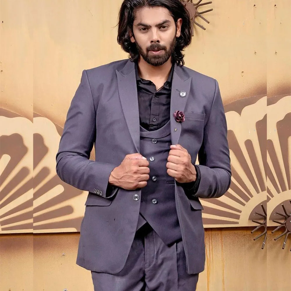 Slim Fit 3 Piece Men's Suits High Quality Wedding Male Clothing Single Breasted Peak Lapel Skinny Jacket Pants Vest Costume 2024
Slim Fit 3 Piece Men's Suits High Quality Wedding Male Clothing Single Breasted Peak Lapel Skinny Jacket Pants Vest Costume 2024