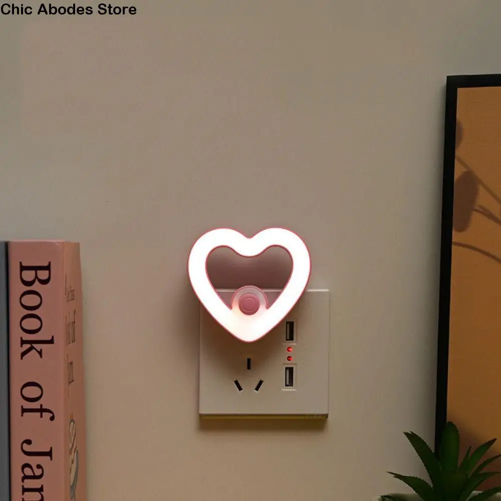 Plug-in Love Night Light 3 Gears Adjustable Eye Protection Cute Bedside Lamp Soft Light Energy Saving Mini Wall Lamp Kid's Room
Plug-in Love Night Light 3 Gears Adjustable Eye Protection Cute Bedside Lamp Soft Light Energy Saving Mini Wall Lamp Kid's Room
