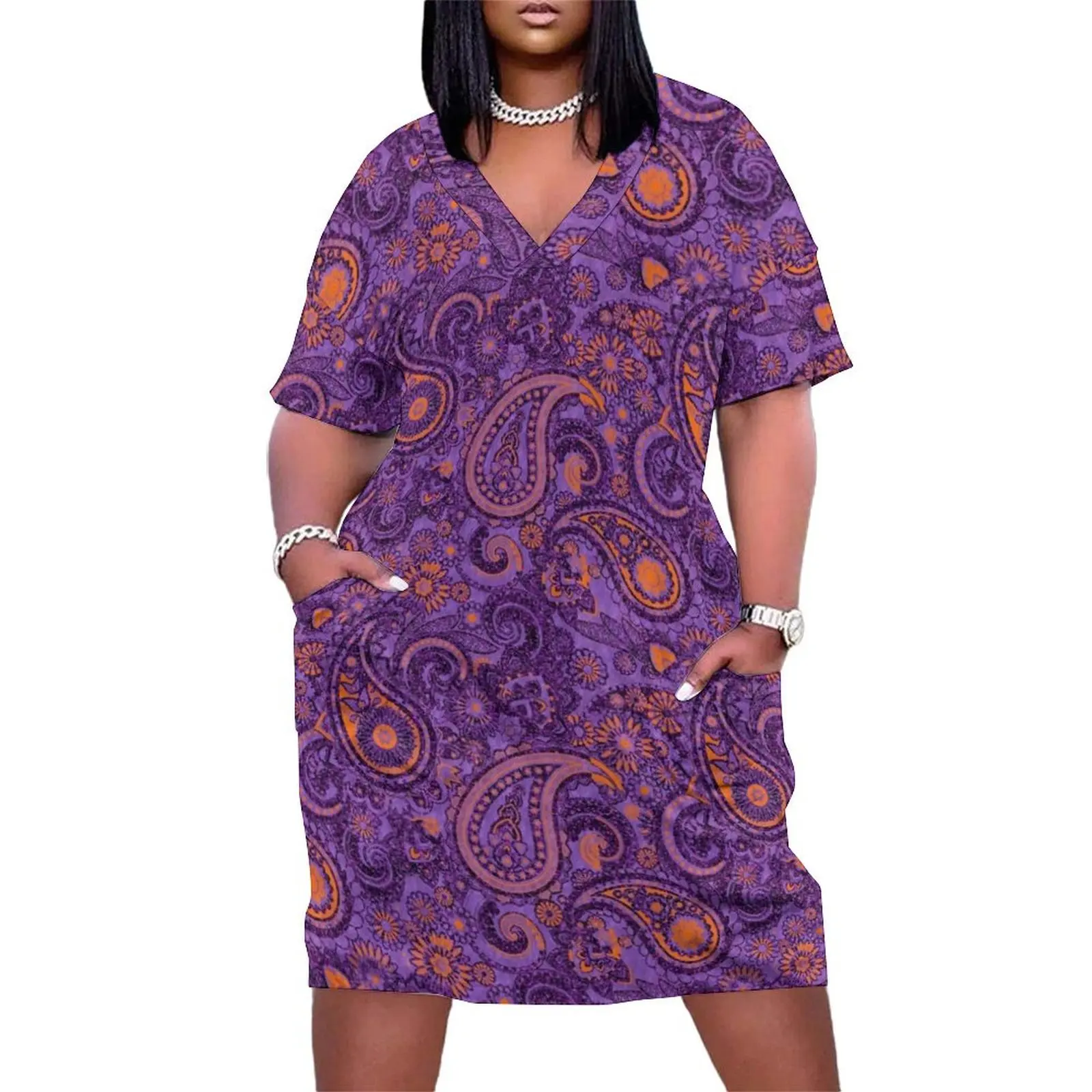 Paisley Game Day Dress Purple and Purple Loose Pocket Dress ceremony dresses Womens dresses chic and elegant woman dress
Paisley Game Day Dress Purple and Purple Loose Pocket Dress ceremony dresses Womens dresses chic and elegant woman dress