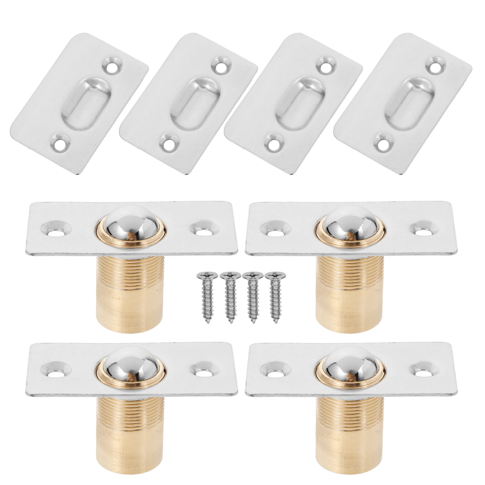 4 set Stainless Steel Door Suction Buckle Black Barrel Ball Catch Hardware Barn Latch Shed Silent French Cabinet Pcs
4 set Stainless Steel Door Suction Buckle Black Barrel Ball Catch Hardware Barn Latch Shed Silent French Cabinet Pcs
