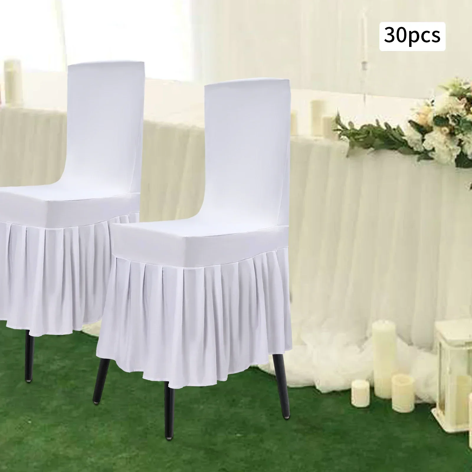 30pcs White Pleated Elastic Thick Chair Cover, Reusable Portable Chair Protection Cover, for Wedding,Banquet,Home Decor & Hotel
30pcs White Pleated Elastic Thick Chair Cover, Reusable Portable Chair Protection Cover, for Wedding,Banquet,Home Decor & Hotel