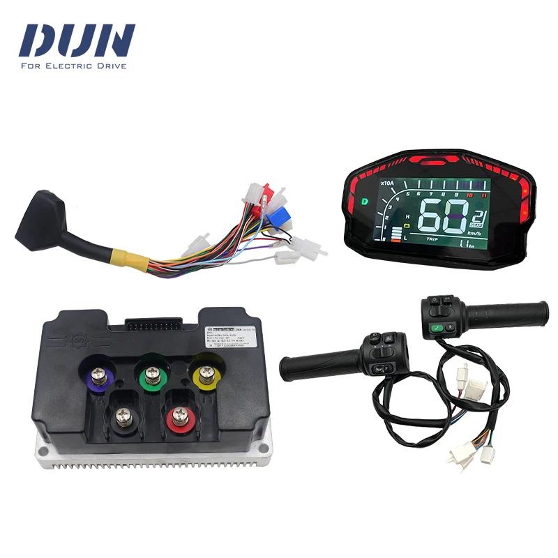 Fardriver Controller ND72340 72V DC 120A Phase 340A 2-3KW with DKD ONE-LIN Display and T08 Throttle For Electric Motorcycle
Fardriver Controller ND72340 72V DC 120A Phase 340A 2-3KW with DKD ONE-LIN Display and T08 Throttle For Electric Motorcycle