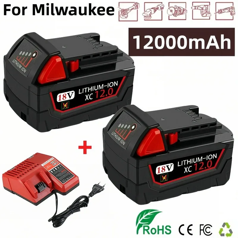 For Milwaukee M18 18V 9000mAh 18650 Lithium Replacement Battery For Milwaukee 48-11-1860 48-11-1850 48-11-1840 Tool Battery
For Milwaukee M18 18V 9000mAh 18650 Lithium Replacement Battery For Milwaukee 48-11-1860 48-11-1850 48-11-1840 Tool Battery