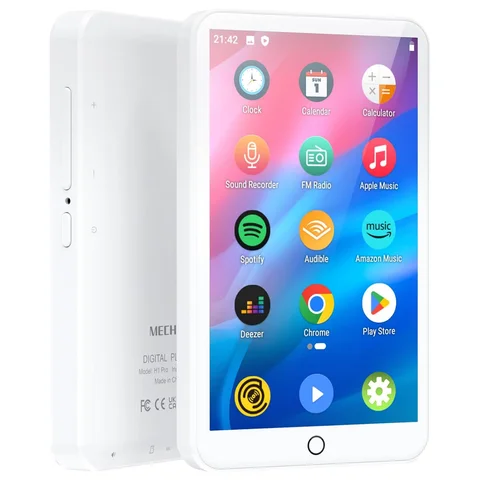 MECHEN 16GB Android 9.0 MP3 Player with Bluetooth and WiFi, with Spotify,Audible,Pandora, Up to 512 GB (White)