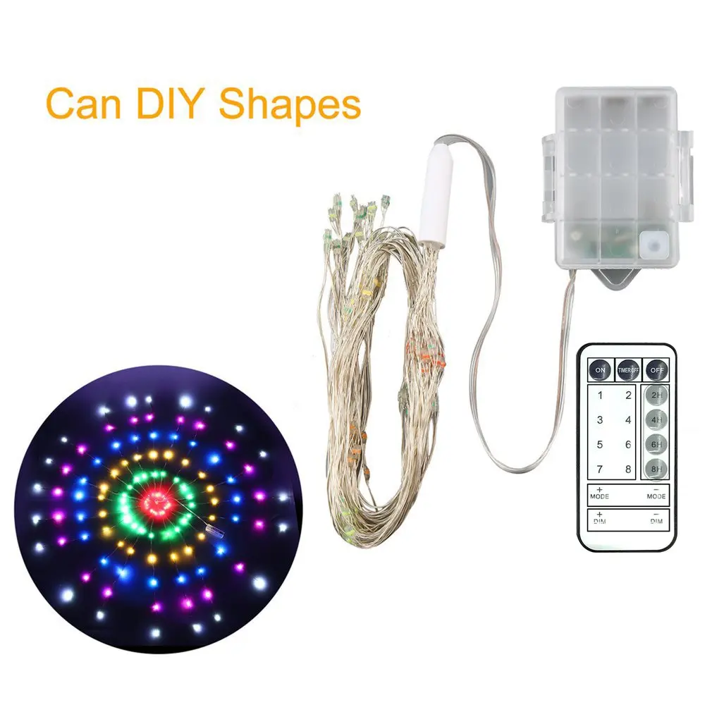 Firework LED Light 120 LED Beads Light Waterproof Christmas Sparkle Lights With Remote Control for DIY Decoration
Firework LED Light 120 LED Beads Light Waterproof Christmas Sparkle Lights With Remote Control for DIY Decoration