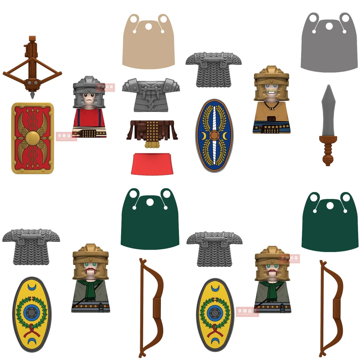Middle Roman Series legionary Mobile Auxiliary Archers Spear Balista Building Blocks Medieval Military Figures Bricks Toy Boy
Middle Roman Series legionary Mobile Auxiliary Archers Spear Balista Building Blocks Medieval Military Figures Bricks Toy Boy