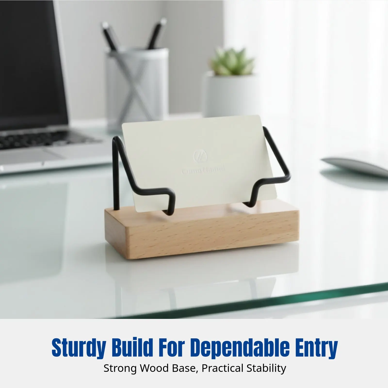 Business Card Holder, Beech Wood & Metal, Office Desktop Organizer, Hotel Reception Card Holder, Multi-Color, Modern Design
Business Card Holder, Beech Wood & Metal, Office Desktop Organizer, Hotel Reception Card Holder, Multi-Color, Modern Design