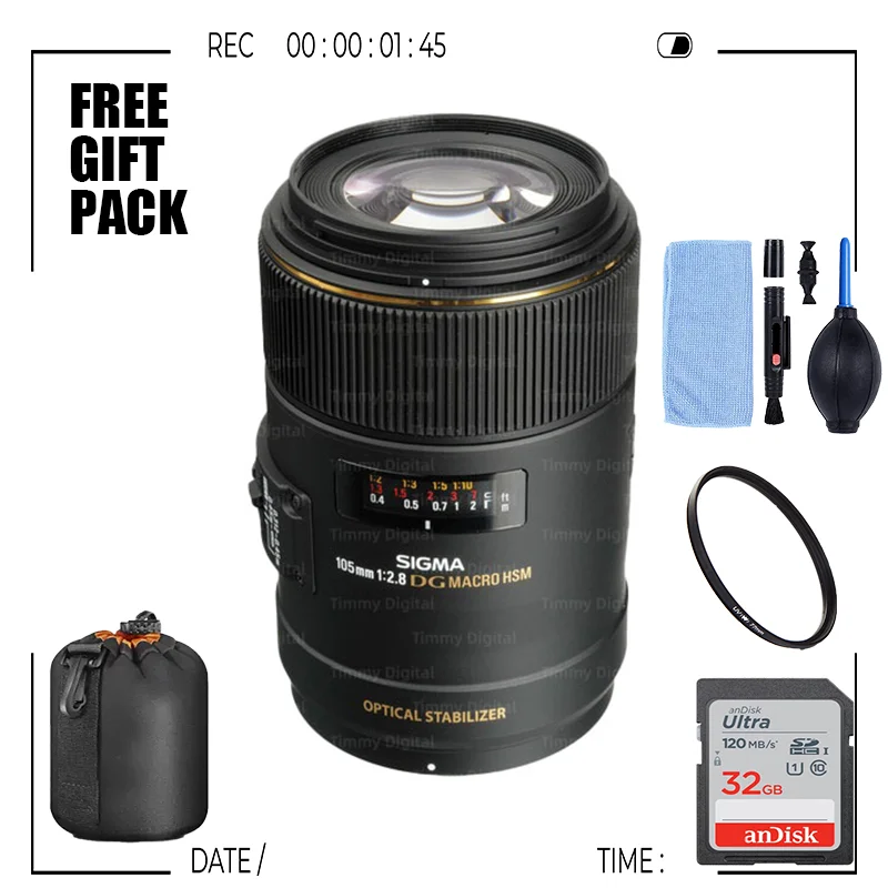 Sigma 105mm F2.8 EX DG OS HSM Macro Full Frame Lens
Sigma 105mm F2.8 EX DG OS HSM Macro Full Frame Lens