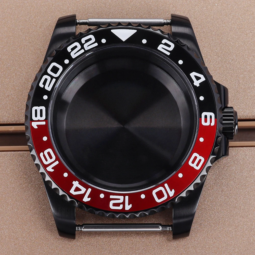 Black PVD 40mm SUB GMT Watch Case Sapphire Glass For Nh34 Nh35 Nh36 Nh70 Miyota8215 ETA2824 Movt 28.5mmDial Unidirectional Bezel
Black PVD 40mm SUB GMT Watch Case Sapphire Glass For Nh34 Nh35 Nh36 Nh70 Miyota8215 ETA2824 Movt 28.5mmDial Unidirectional Bezel