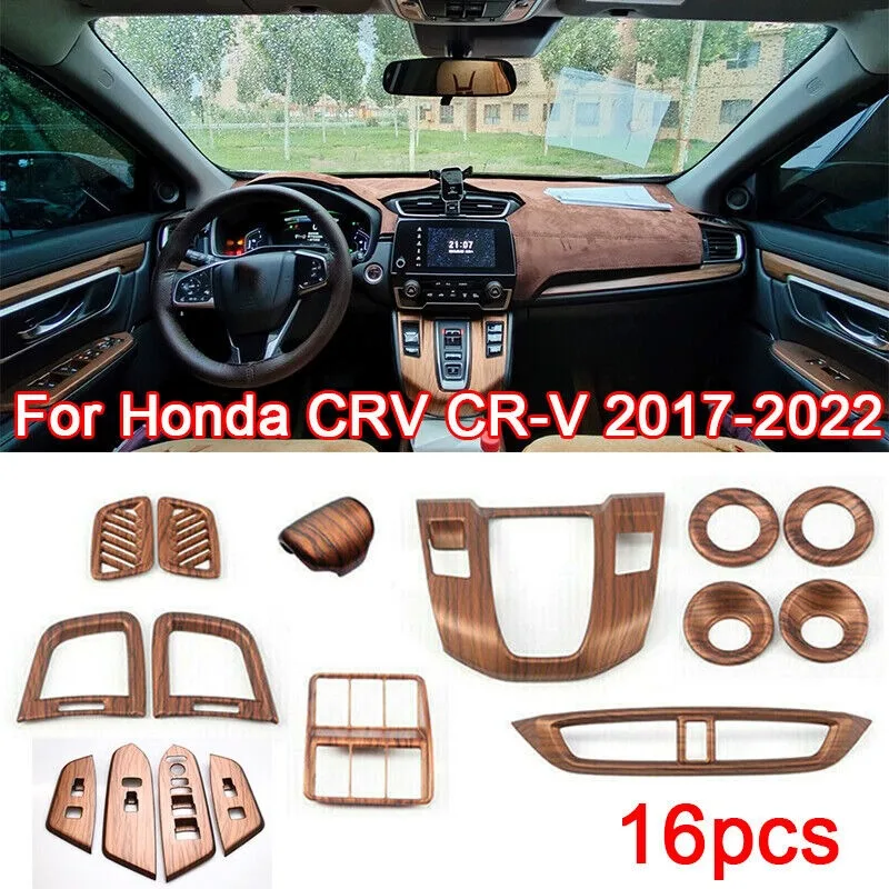 16X Peach Wood Grain Car Interior Kit Cover Trim For Honda CRV CR-V 2017-2022
16X Peach Wood Grain Car Interior Kit Cover Trim For Honda CRV CR-V 2017-2022