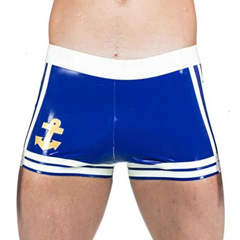 Blue And White Golden Sexy Sailor Latex Uniform Boxer Short Rubber Boyshort Bottoms DK-0261
Blue And White Golden Sexy Sailor Latex Uniform Boxer Short Rubber Boyshort Bottoms DK-0261