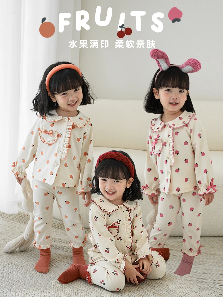 2022 Autumn New Children Bow Homewear Baby Girls Lapel Cute Printing Long Sleeve Pajamas Sets
2022 Autumn New Children Bow Homewear Baby Girls Lapel Cute Printing Long Sleeve Pajamas Sets