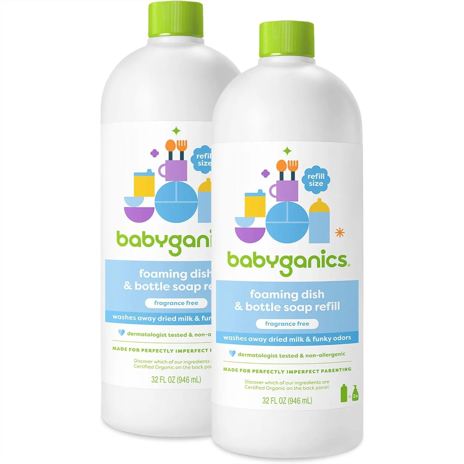 Foaming Dish & Bottle Soap, Fragrance Free, Removes Dried Milk, 32 Fl Oz (Pack of 2)
Foaming Dish & Bottle Soap, Fragrance Free, Removes Dried Milk, 32 Fl Oz (Pack of 2)