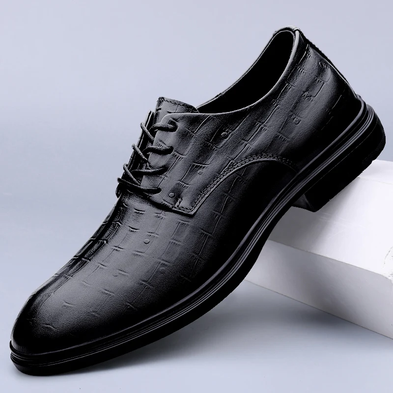 Sneakers Men Shoes lace up Genuine Leather Mens Casual Shoes Flats Male Footwear business Fashion Black Shoes Tenis Masculino
Sneakers Men Shoes lace up Genuine Leather Mens Casual Shoes Flats Male Footwear business Fashion Black Shoes Tenis Masculino