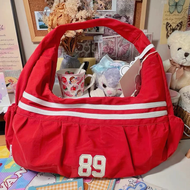 Preppy Style Half Moon Bags For Women Luxury Designer Handbag Purse 2026 New In Polyester Striped Number Underarm Cloth Shoulder
Preppy Style Half Moon Bags For Women Luxury Designer Handbag Purse 2026 New In Polyester Striped Number Underarm Cloth Shoulder