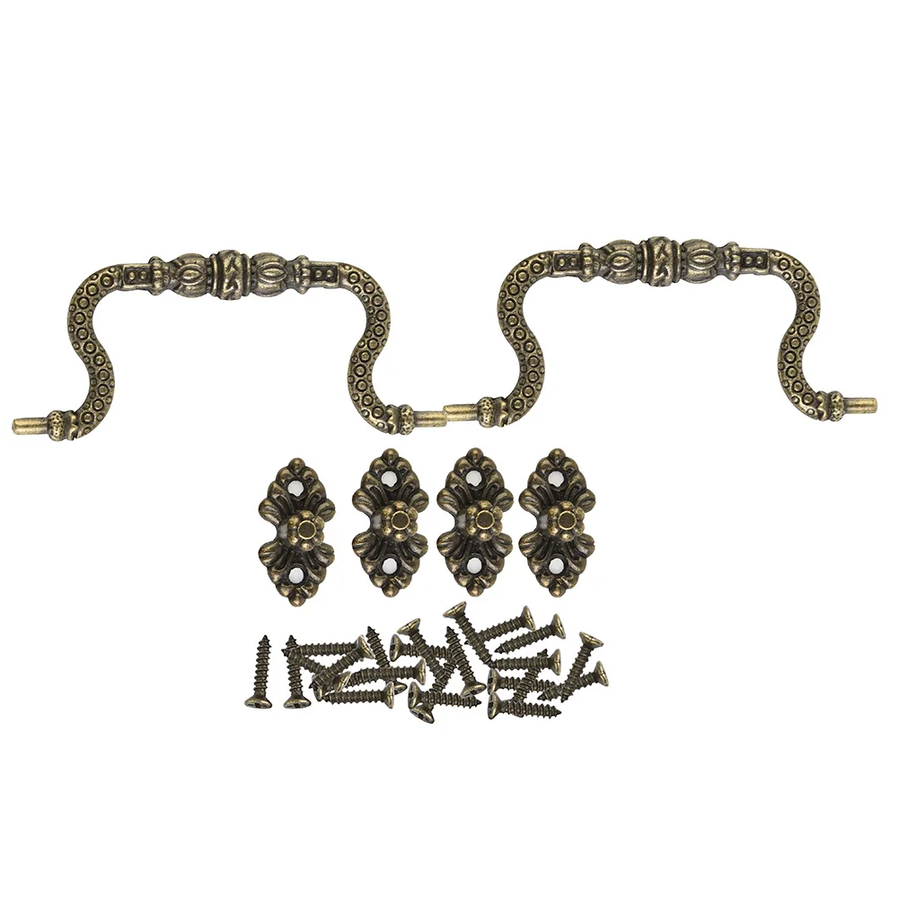 Set Pull Handles With Screws Zinc Alloy 2pcs Replacement Retro Tracery Arch Vintage Antique Bronze Accessories
Set Pull Handles With Screws Zinc Alloy 2pcs Replacement Retro Tracery Arch Vintage Antique Bronze Accessories