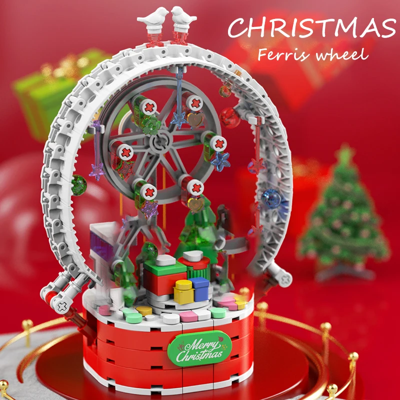 399 PCS Mini City Street View Christmas Ferris Wheel Model Building Blocks Boy or Girl Rotating Ring Bricks Children Toys Gift
399 PCS Mini City Street View Christmas Ferris Wheel Model Building Blocks Boy or Girl Rotating Ring Bricks Children Toys Gift