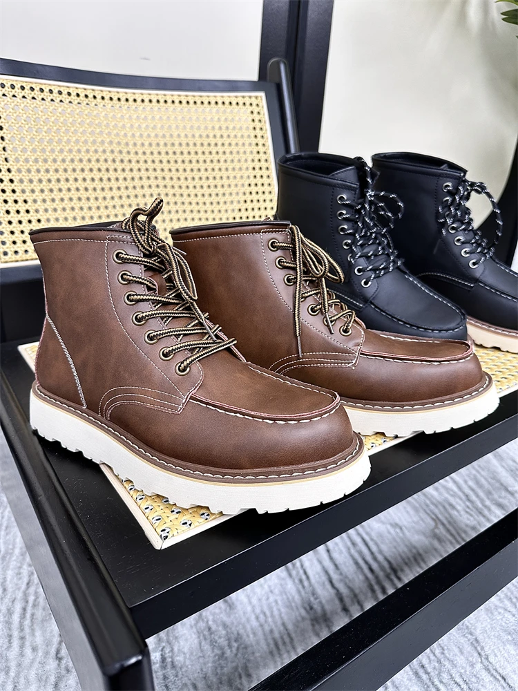 American Hard Style Amekaka Autumn Winter Pure Color Retro High Top Casual Versatile Fashion Boots Leisure Shoes
American Hard Style Amekaka Autumn Winter Pure Color Retro High Top Casual Versatile Fashion Boots Leisure Shoes