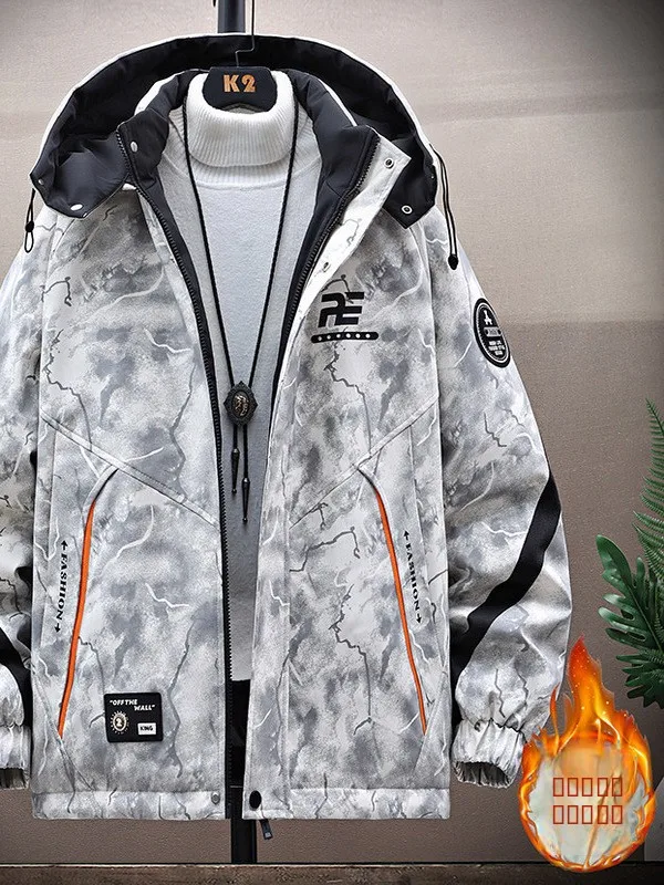 Thiened Fce Hooded Cotton Jaet Men's Winter Faion Loose Zipper Warm Outerwear Teenage Student Sle Cotton Coat
Thiened Fce Hooded Cotton Jaet Men's Winter Faion Loose Zipper Warm Outerwear Teenage Student Sle Cotton Coat