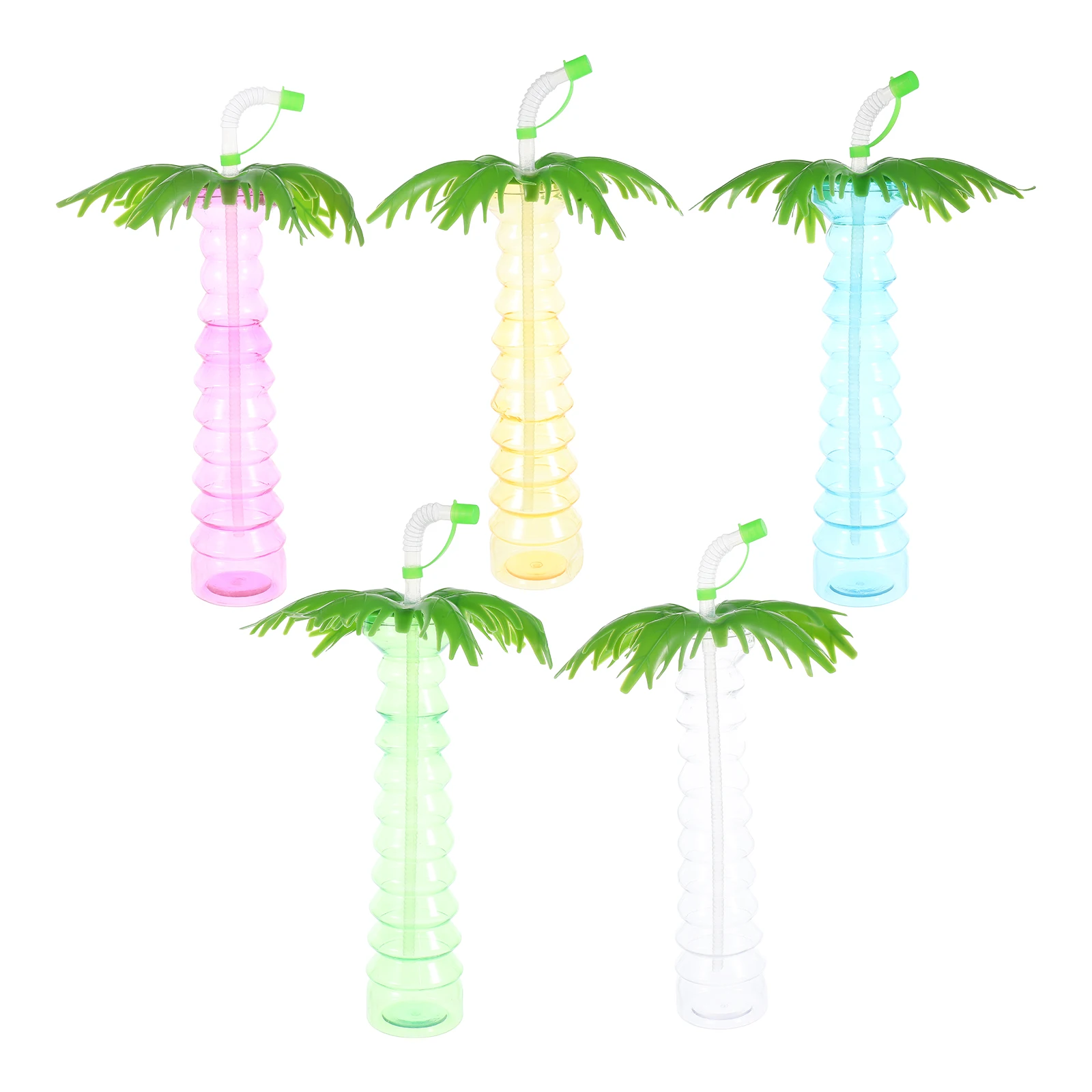 5 Pcs Coconut Tree Shaped Drink Cups Lightweight Portable Hawaii Style Fashion Straw Cup for Party Decoration Prop
5 Pcs Coconut Tree Shaped Drink Cups Lightweight Portable Hawaii Style Fashion Straw Cup for Party Decoration Prop