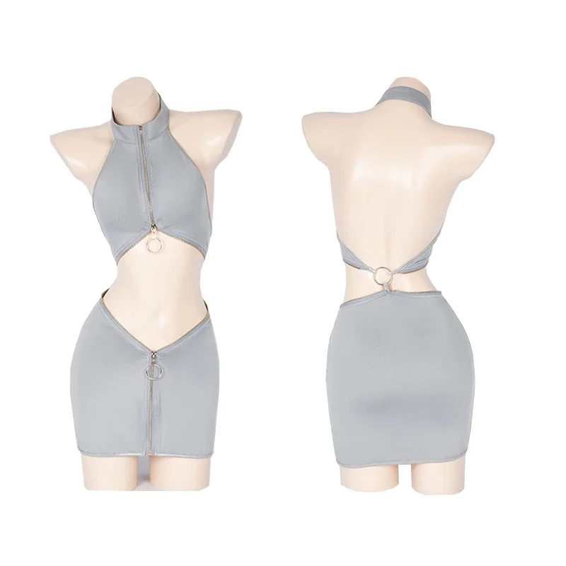 Anime secret uniform cosplay high neck bandage bodycon pencil dress sexy hollow out backless open front zipper dresses
Anime secret uniform cosplay high neck bandage bodycon pencil dress sexy hollow out backless open front zipper dresses