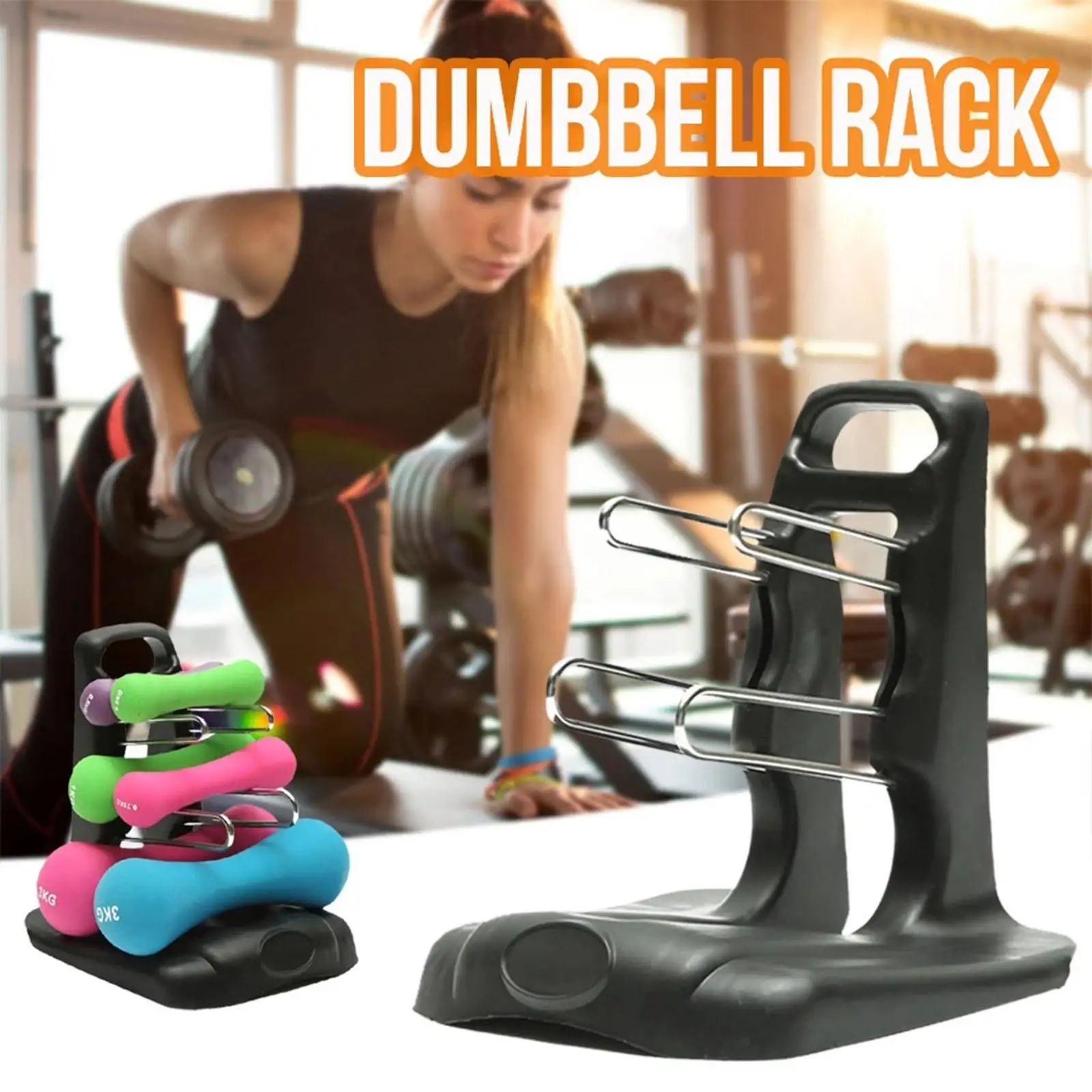 Dumbbell Rack , Weight And, for Dumbbells, Holds 6 Dumbbells Organizer Holder Bracket, Black
Dumbbell Rack , Weight And, for Dumbbells, Holds 6 Dumbbells Organizer Holder Bracket, Black