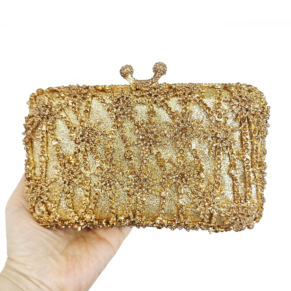 WHTUOHENG Gold/Champagne Rhinestone Wedding Clutch Diamond Evening Purse Clutch Luxury Women’s Crystal Clutches Bags Lady Party
WHTUOHENG Gold/Champagne Rhinestone Wedding Clutch Diamond Evening Purse Clutch Luxury Women’s Crystal Clutches Bags Lady Party