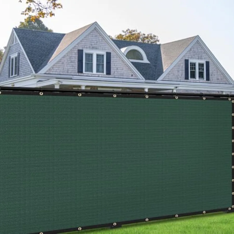 8' x 50' Green Privacy Screen Fence Cover Heavy Duty Fencing Mesh with Zip Tie for Deck Patio Backyard Outdoor Pool Porch Raili
8' x 50' Green Privacy Screen Fence Cover Heavy Duty Fencing Mesh with Zip Tie for Deck Patio Backyard Outdoor Pool Porch Raili