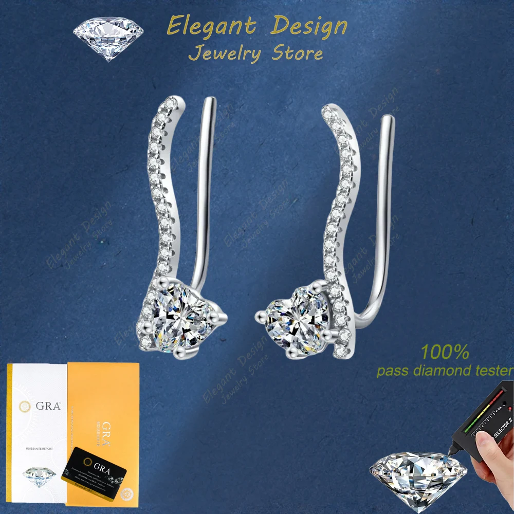 Women Line Earrings PT950 Platinum Girl Wedding Clip Earring Fashion 1CT Moissanite Diamond Birthday Gift Daughter Fine Jewelry
Women Line Earrings PT950 Platinum Girl Wedding Clip Earring Fashion 1CT Moissanite Diamond Birthday Gift Daughter Fine Jewelry