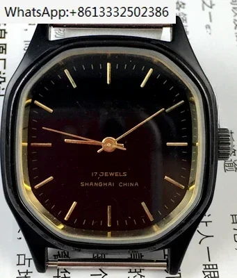 Original Shanghai Watch Factory 4, mechanical watch, black shell, black face diameter 35mm
Original Shanghai Watch Factory 4, mechanical watch, black shell, black face diameter 35mm