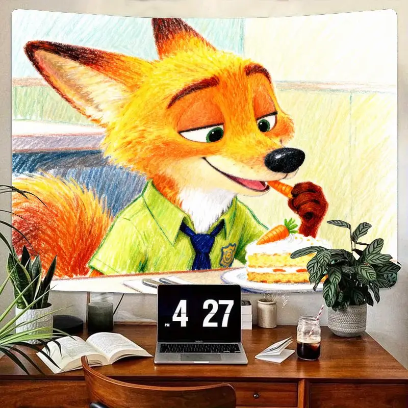 1 шт. гобелен Zootopia Nick Wilde Fox, зеленая рубашка, морковный торт, настенное искусство, современный полиэстер, декор для гостиной, спальни, подарок для фанатов
1 шт. гобелен Zootopia Nick Wilde Fox, зеленая рубашка, морковный торт, настенное искусство, современный полиэстер, декор для гостиной, спальни, подарок для фанатов
