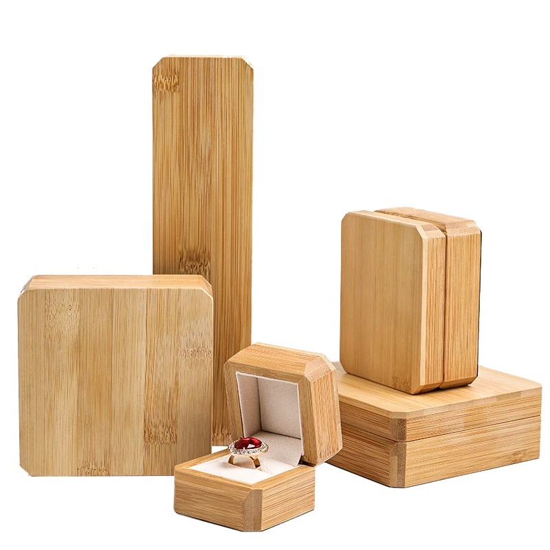 Luxury Real Bamboo Wood Jewelry Box Bracelet Bangle Pendant Necklace Ring Jewellery Gift Packaging Case with Velvet Interior
Luxury Real Bamboo Wood Jewelry Box Bracelet Bangle Pendant Necklace Ring Jewellery Gift Packaging Case with Velvet Interior