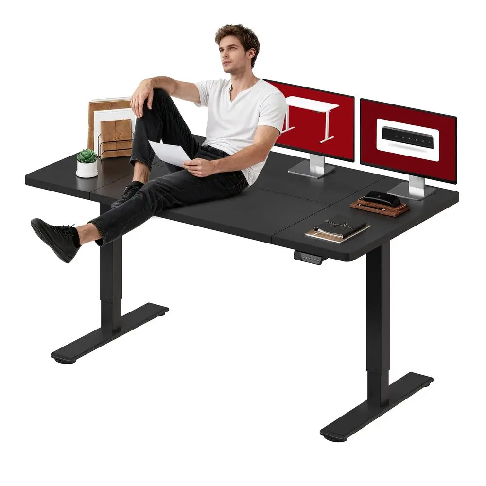 Dual Motor Electric Standing Desk 71 x 32 Inches, Height Adjustable Sit Stand Desk with Large Splice Board for Home Office, Com
Dual Motor Electric Standing Desk 71 x 32 Inches, Height Adjustable Sit Stand Desk with Large Splice Board for Home Office, Com
