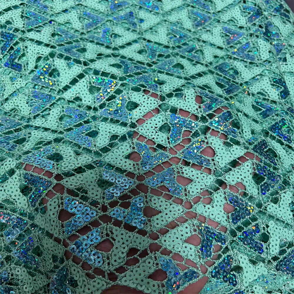 2026 Latest African Nigerian Tulle Lace Fabric Guipure Embroidery Sequins High Quality for Sewing Dresses 5Yards JY527
2026 Latest African Nigerian Tulle Lace Fabric Guipure Embroidery Sequins High Quality for Sewing Dresses 5Yards JY527