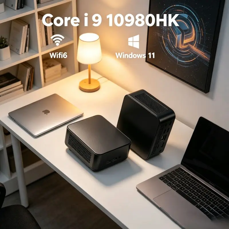 Intel Core I9-10980HK Windows11 Pocket Mini Desktop,32GB RAM Choice of 1TB/2TB SSD WiFi6 BT5.2 Comes With Standard 4K HD Output
Intel Core I9-10980HK Windows11 Pocket Mini Desktop,32GB RAM Choice of 1TB/2TB SSD WiFi6 BT5.2 Comes With Standard 4K HD Output