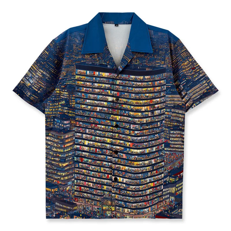 Print Men Shirt Business Formal Blue Shirt Short Sleeved Shirt For Men Fashion Club Party Dress Shirt Camisa Social Masculina
Print Men Shirt Business Formal Blue Shirt Short Sleeved Shirt For Men Fashion Club Party Dress Shirt Camisa Social Masculina