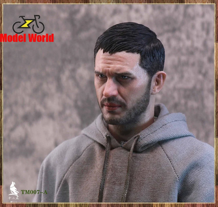 TM007 TM006 1/6 Scale male head sculpt Tom Hardy head carving fit 12'' action figure body model
TM007 TM006 1/6 Scale male head sculpt Tom Hardy head carving fit 12'' action figure body model