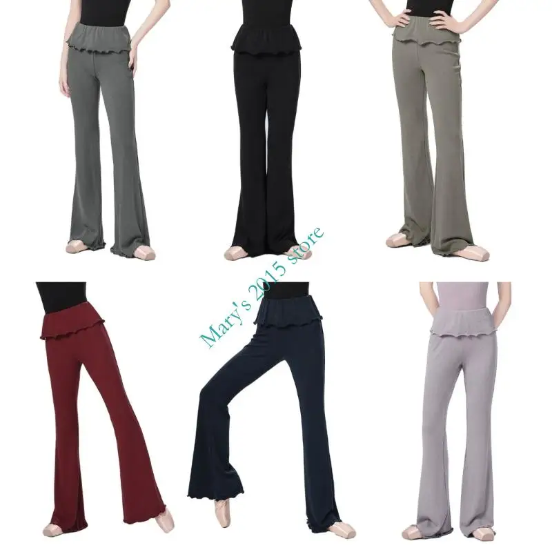 Women’s Casual Yoga Pants Color High Waist Leggings Ruffle Waist Tummy Controls Workout Lounges Pants for Dance
Women’s Casual Yoga Pants Color High Waist Leggings Ruffle Waist Tummy Controls Workout Lounges Pants for Dance