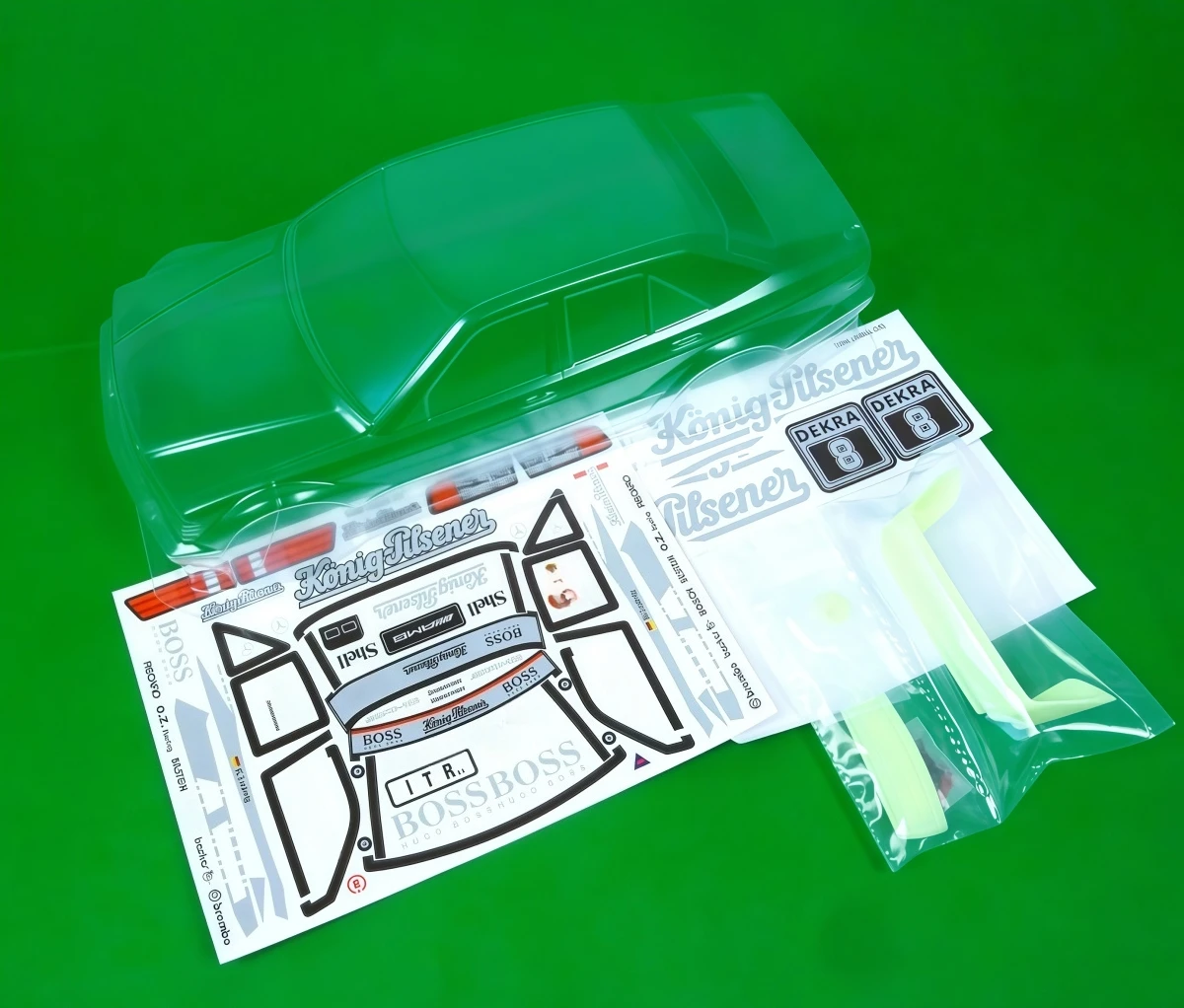 1/10 190E DTM Clear PC Body Shell 190mm Width 258mm WB with 3D Print Rear Wing & Mirrors, Decal Sheet fit Tamiya TT01 TT02 TA03
1/10 190E DTM Clear PC Body Shell 190mm Width 258mm WB with 3D Print Rear Wing & Mirrors, Decal Sheet fit Tamiya TT01 TT02 TA03