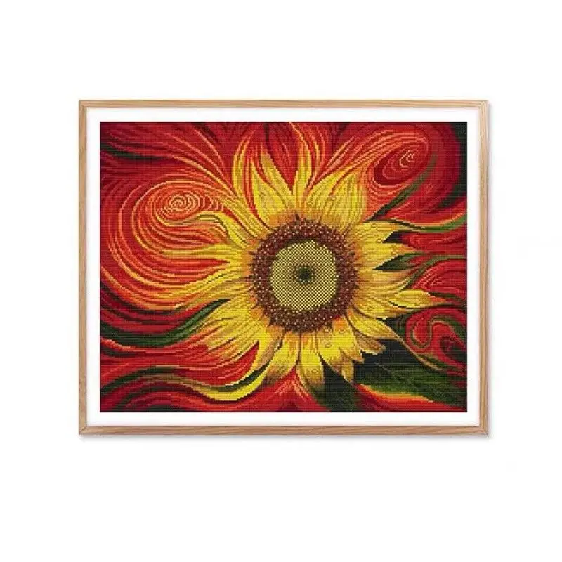 Handmade cross stitch finished product, sunflower oil painting, flower design, new living room, bedroom decoration, sun drying
Handmade cross stitch finished product, sunflower oil painting, flower design, new living room, bedroom decoration, sun drying