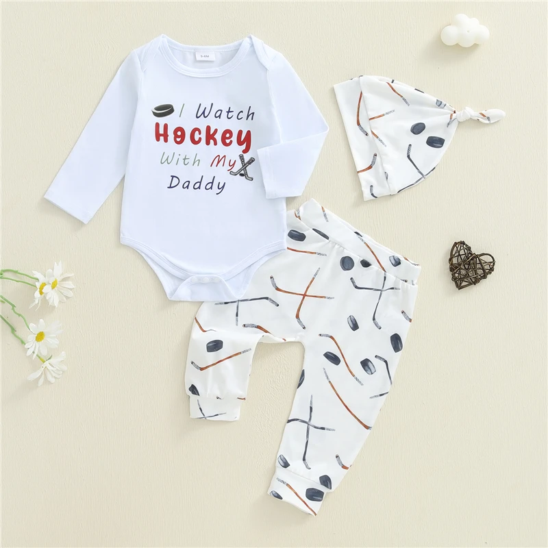 Осенний наряд для маленьких мальчиков, комбинезон с длинными рукавами и буквенным принтом в хокке, штаны и вязаная шапка, комплект из трех предметов
Осенний наряд для маленьких мальчиков, комбинезон с длинными рукавами и буквенным принтом в хокке, штаны и вязаная шапка, комплект из трех предметов