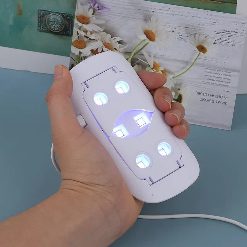 6 Led Mini UV LED Lamp Nail Dryer Machine Drying Nails UV Gel Nail Art Manicure Tools Portable USB Cable Home Use Buy 1 Get 2
6 Led Mini UV LED Lamp Nail Dryer Machine Drying Nails UV Gel Nail Art Manicure Tools Portable USB Cable Home Use Buy 1 Get 2