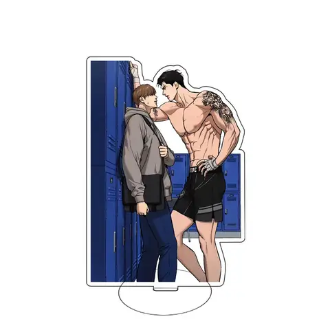 Spellbound-Porte-clés avec figurine en acrylique, Let Me Be There, Manwha coréen, Kim Dan, plaque modèle de support d'ami, badge de dessin animé, cadeau de gros