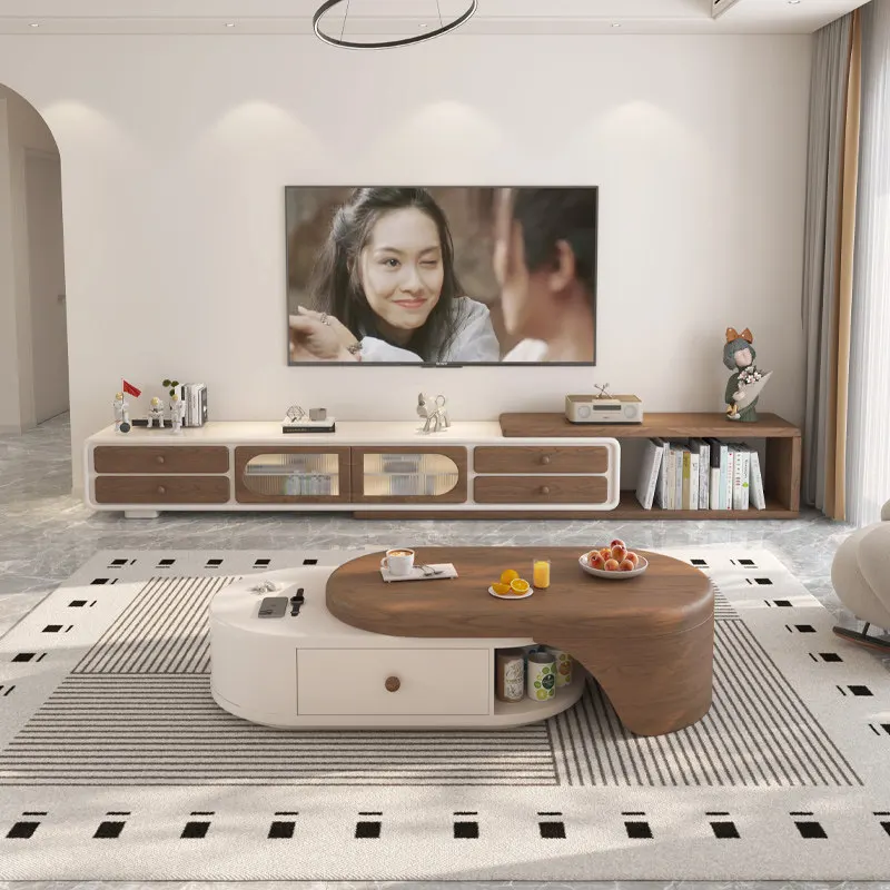 # Curved Edge TV Storage Cabinet with Fluted Glass Doors&Solid Wood Legs Modern White&Wood TV Console for Apartments
# Curved Edge TV Storage Cabinet with Fluted Glass Doors&Solid Wood Legs Modern White&Wood TV Console for Apartments