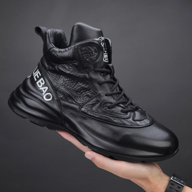 Trendy Men's High Top Boots Fce Lined Thi Bot Dad oes Casual Work Boots Rubber Outsole Leather Upper
Trendy Men's High Top Boots Fce Lined Thi Bot Dad oes Casual Work Boots Rubber Outsole Leather Upper